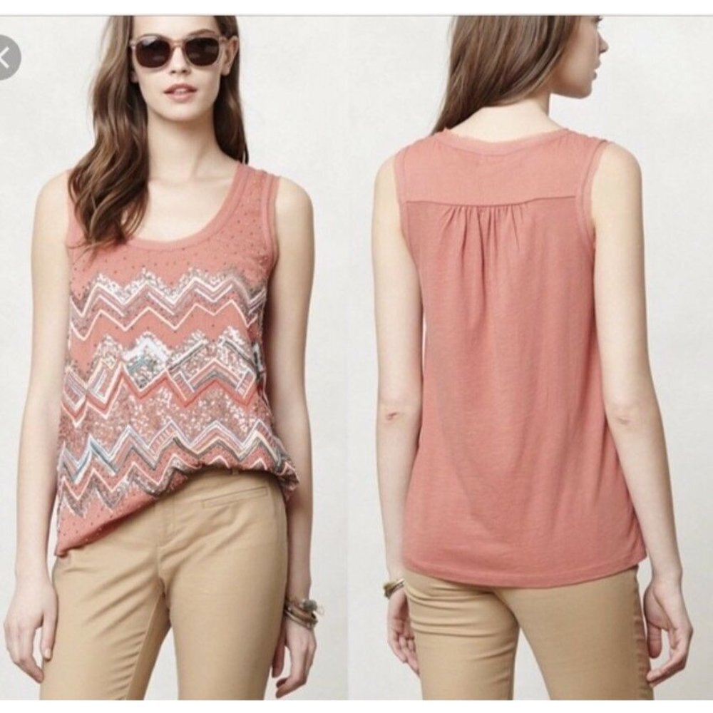 Anthropologie Meadow Rue Medium Tank Top Sleeveles